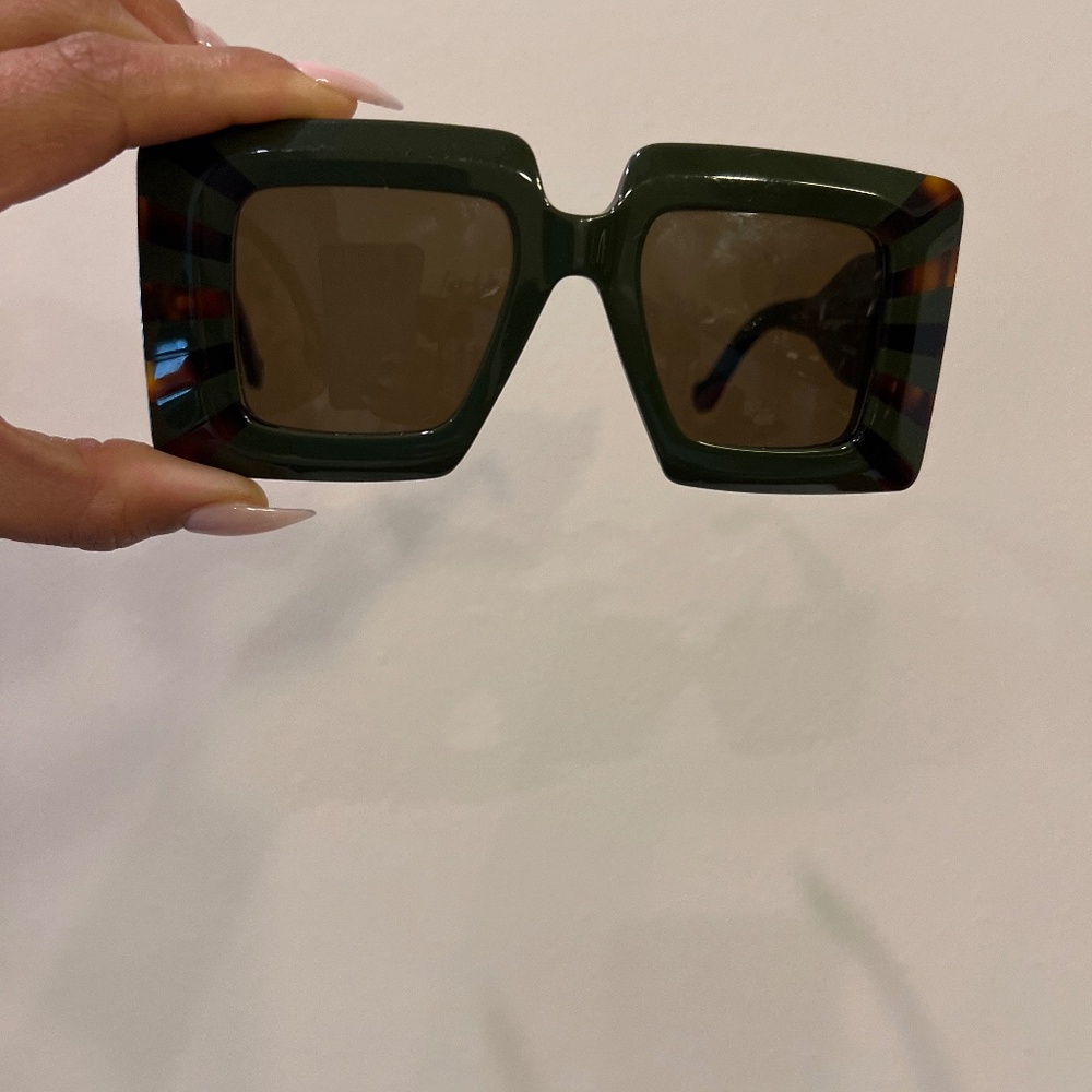 Loewe Green Oversized Sunglasses